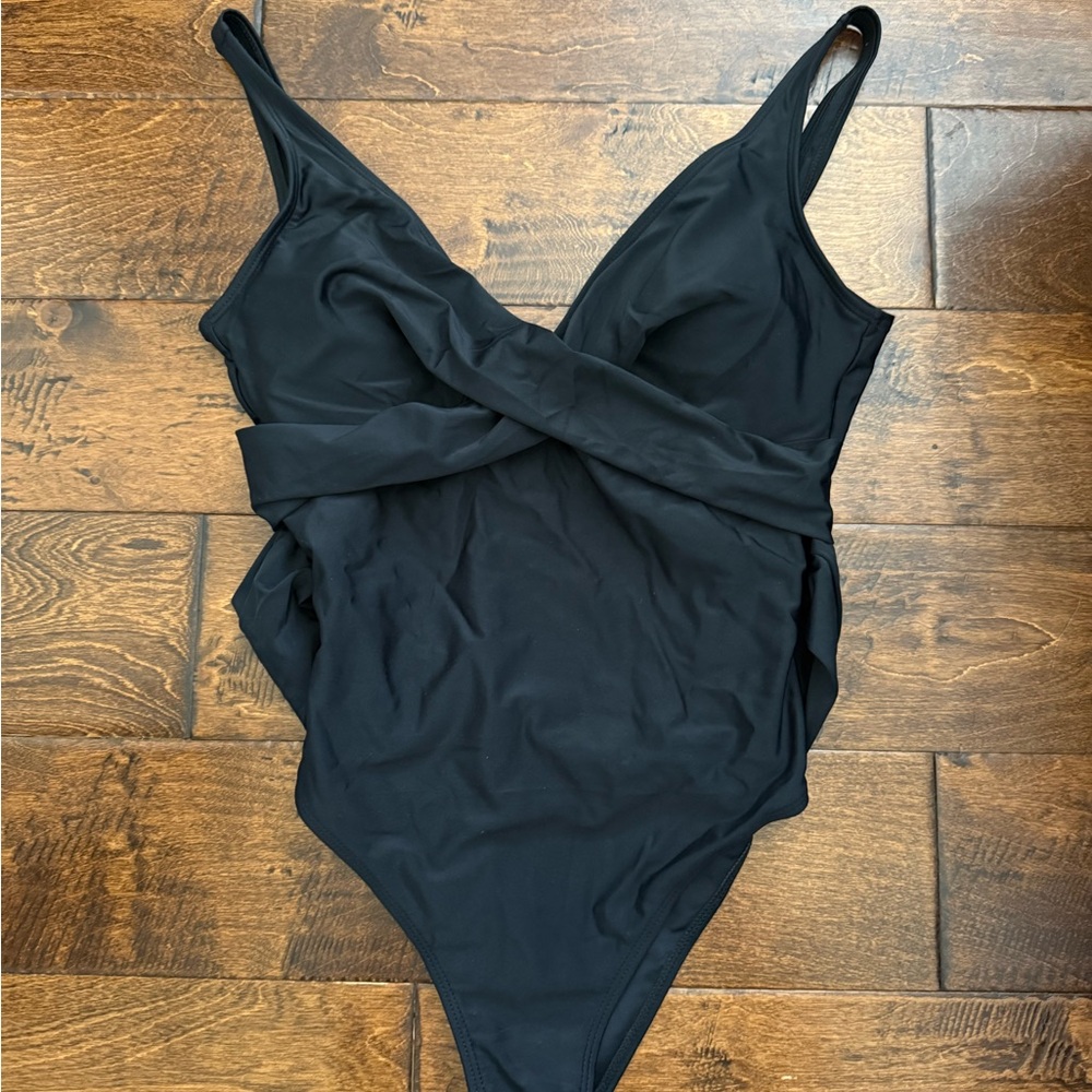 Black One-Piece Swimsuit
